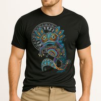 Axolotl Art Aztec Mexico Mexican Cooling Performance Crew T-Shirt