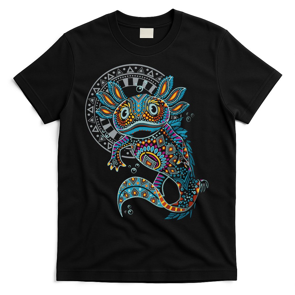 Axolotl Art Aztec Mexico Mexican T-Shirt