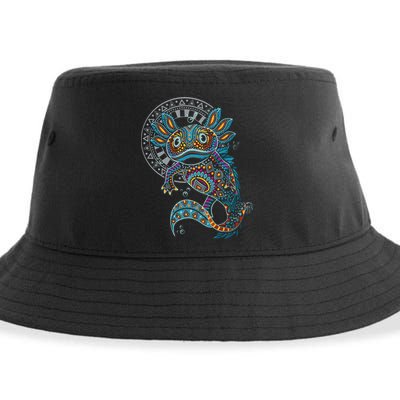 Axolotl Art Aztec Mexico Mexican Sustainable Bucket Hat
