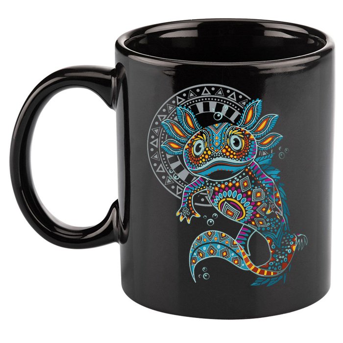 Axolotl Art Aztec Mexico Mexican 11oz C Handle Ceramic Mug