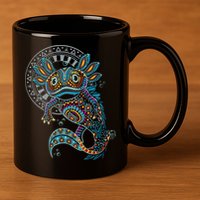 Axolotl Art Aztec Mexico Mexican 11oz C Handle Ceramic Mug