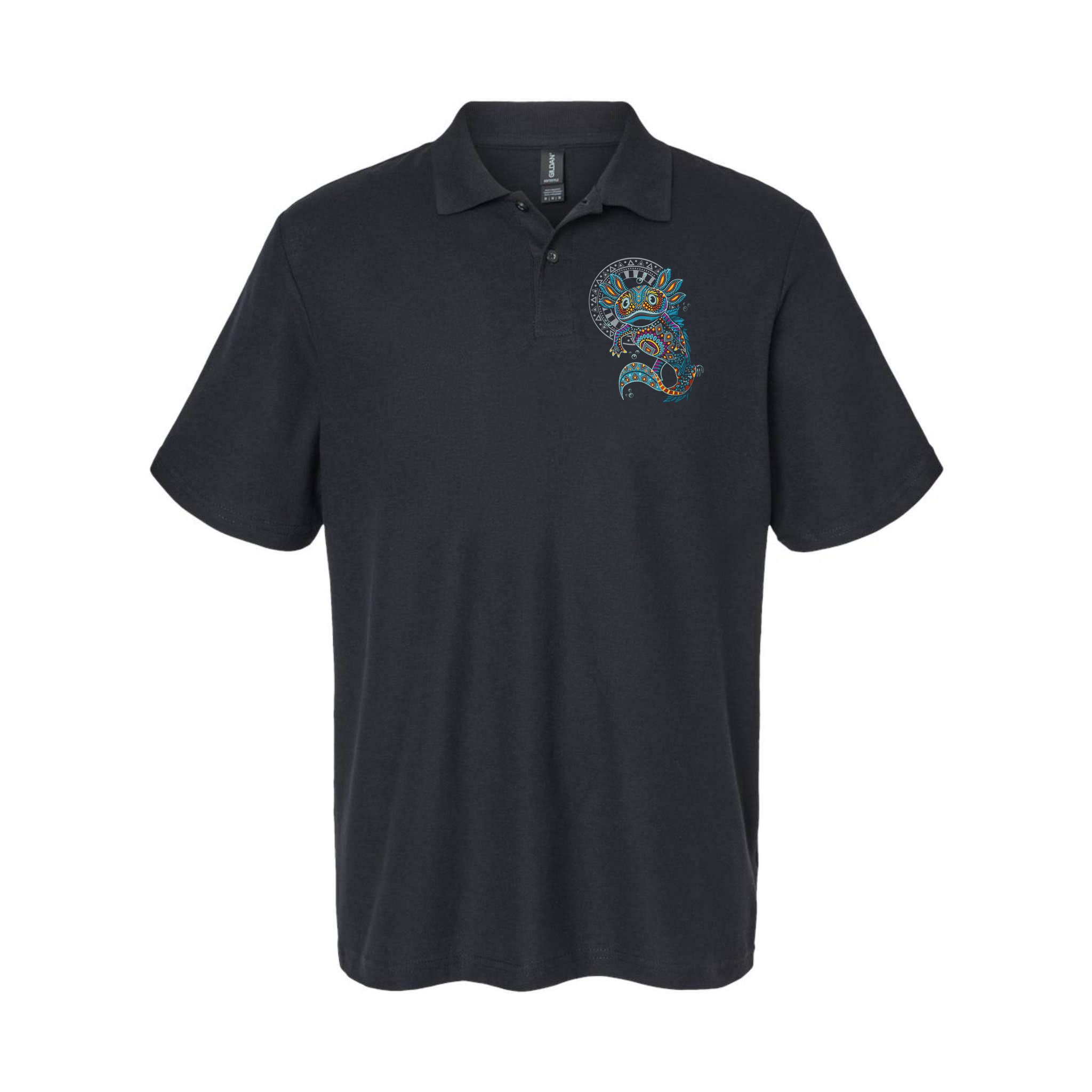 Axolotl Art Aztec Mexico Mexican Polo