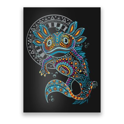 Axolotl Art Aztec Mexico Mexican Poster