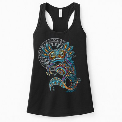 Axolotl Art Aztec Mexico Mexican Womens Tank Top