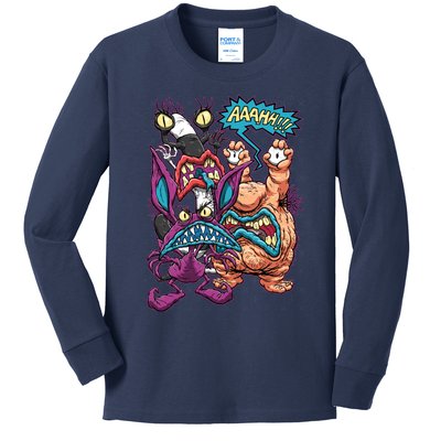 Aaahh!!! Kids Long Sleeve Shirt