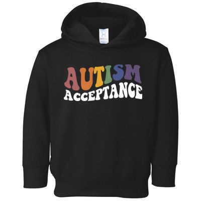 Autism Awareness Acceptance Retro Toddler Hoodie