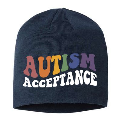 Autism Awareness Acceptance Retro Sustainable Beanie