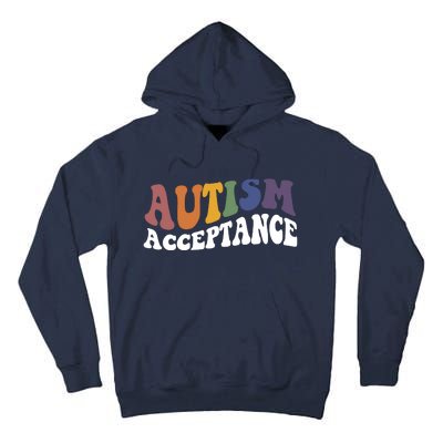 Autism Awareness Acceptance Retro Tall Hoodie