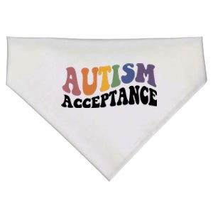 Autism Awareness Acceptance Retro USA-Made Doggie Bandana