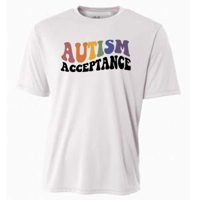 Autism Awareness Acceptance Retro Cooling Performance Crew T-Shirt