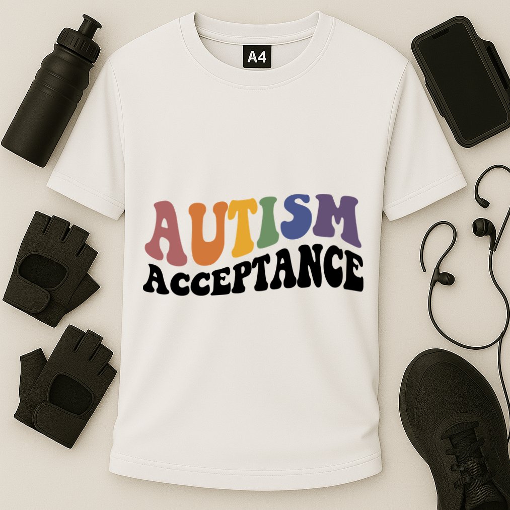 Autism Awareness Acceptance Retro Performance Shirt