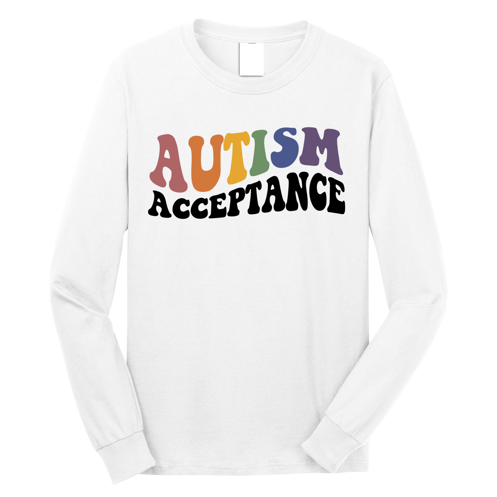 Autism Awareness Acceptance Retro Long Sleeve Shirt