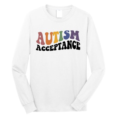 Autism Awareness Acceptance Retro Long Sleeve Shirt