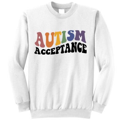 Autism Awareness Acceptance Retro Sweatshirt
