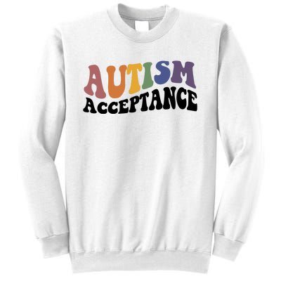 Autism Awareness Acceptance Retro Sweatshirt