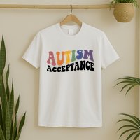 Autism Awareness Acceptance Retro T-Shirt
