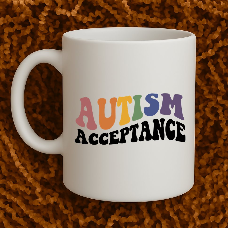 Autism Awareness Acceptance Retro Mug
