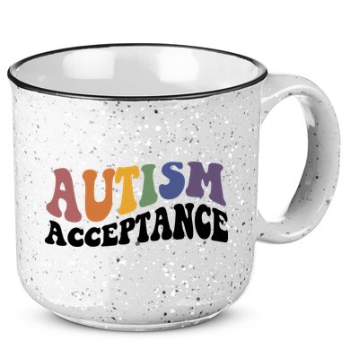 Autism Awareness Acceptance Retro 15oz Campfire Ceramic Mug