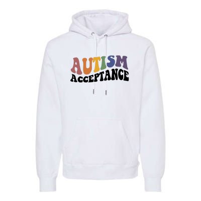 Autism Awareness Acceptance Retro Premium Hoodie