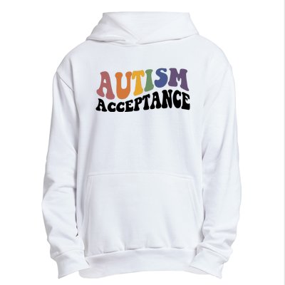 Autism Awareness Acceptance Retro Urban Pullover Hoodie