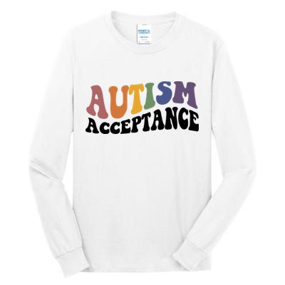 Autism Awareness Acceptance Retro Tall Long Sleeve T-Shirt