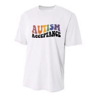 Autism Awareness Acceptance Retro Youth Performance Sprint T-Shirt