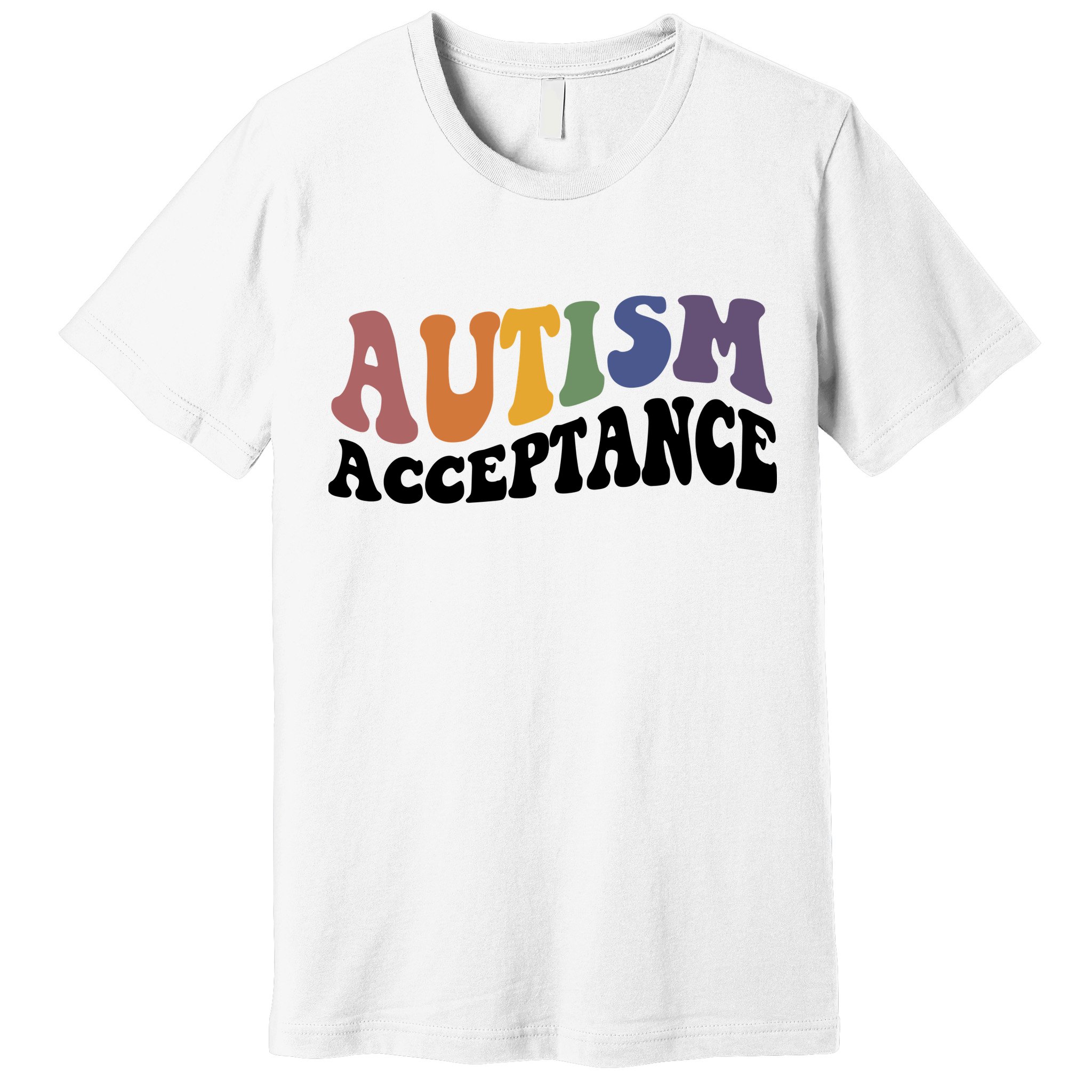 Autism Awareness Acceptance Retro Premium T-Shirt
