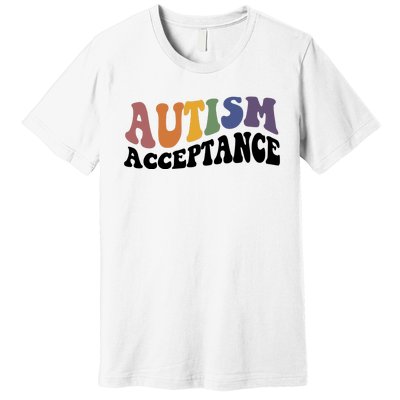 Autism Awareness Acceptance Retro Premium T-Shirt