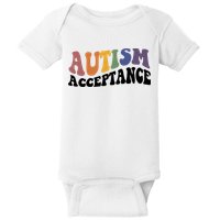 Autism Awareness Acceptance Retro Baby Bodysuit