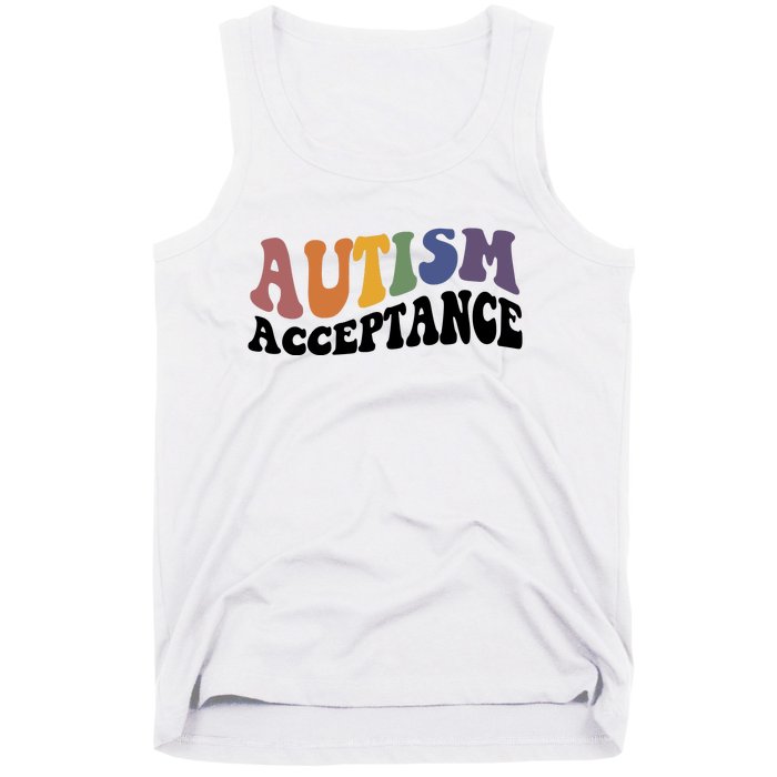 Autism Awareness Acceptance Retro Tank Top