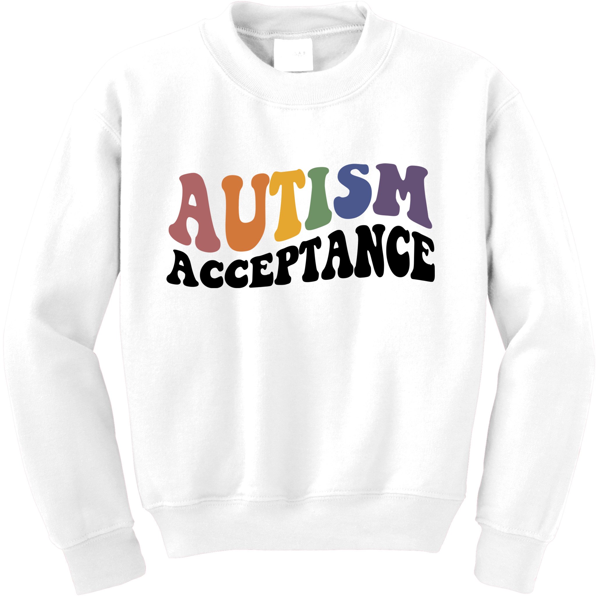 Autism Awareness Acceptance Retro Kids Sweatshirt