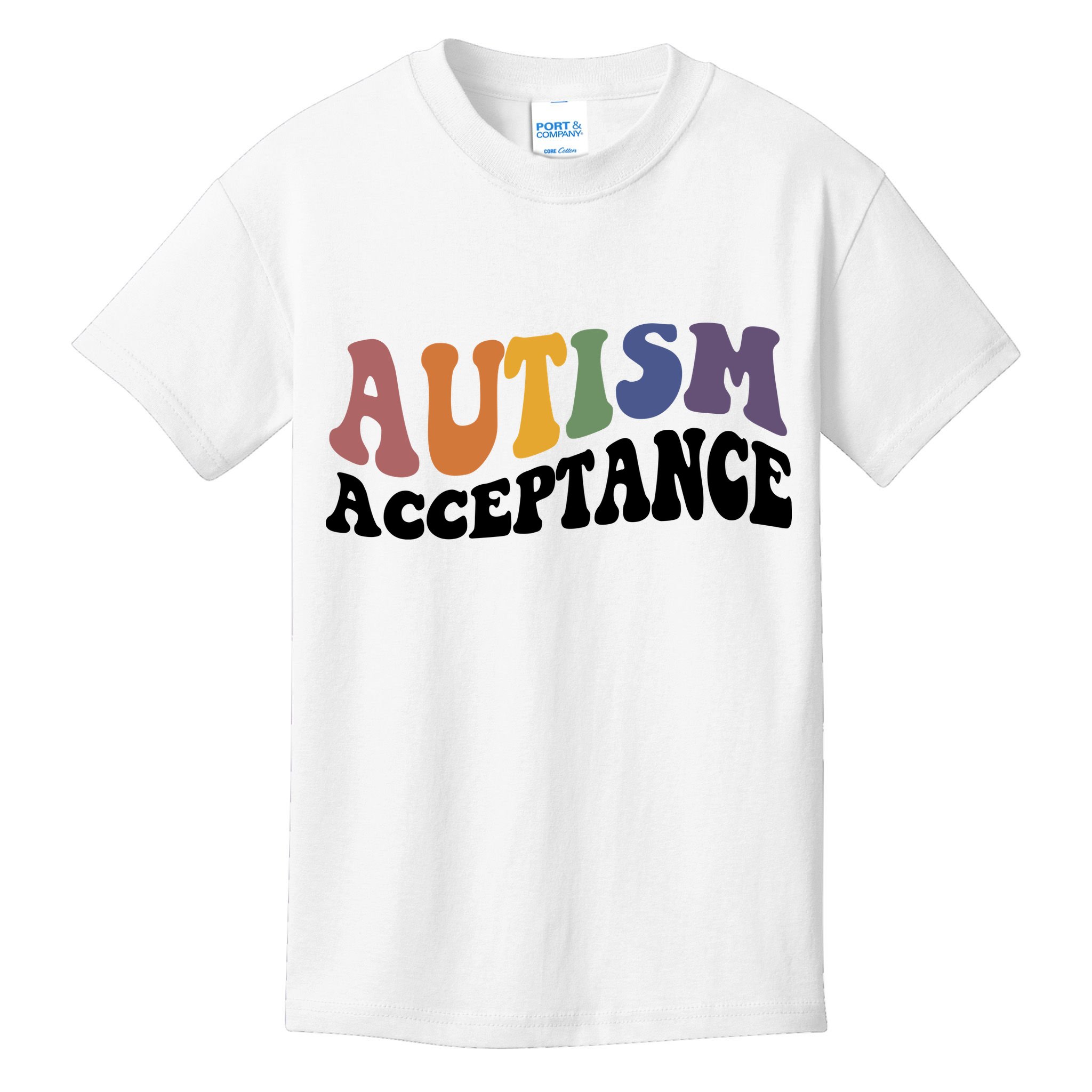 Autism Awareness Acceptance Retro Kids T-Shirt