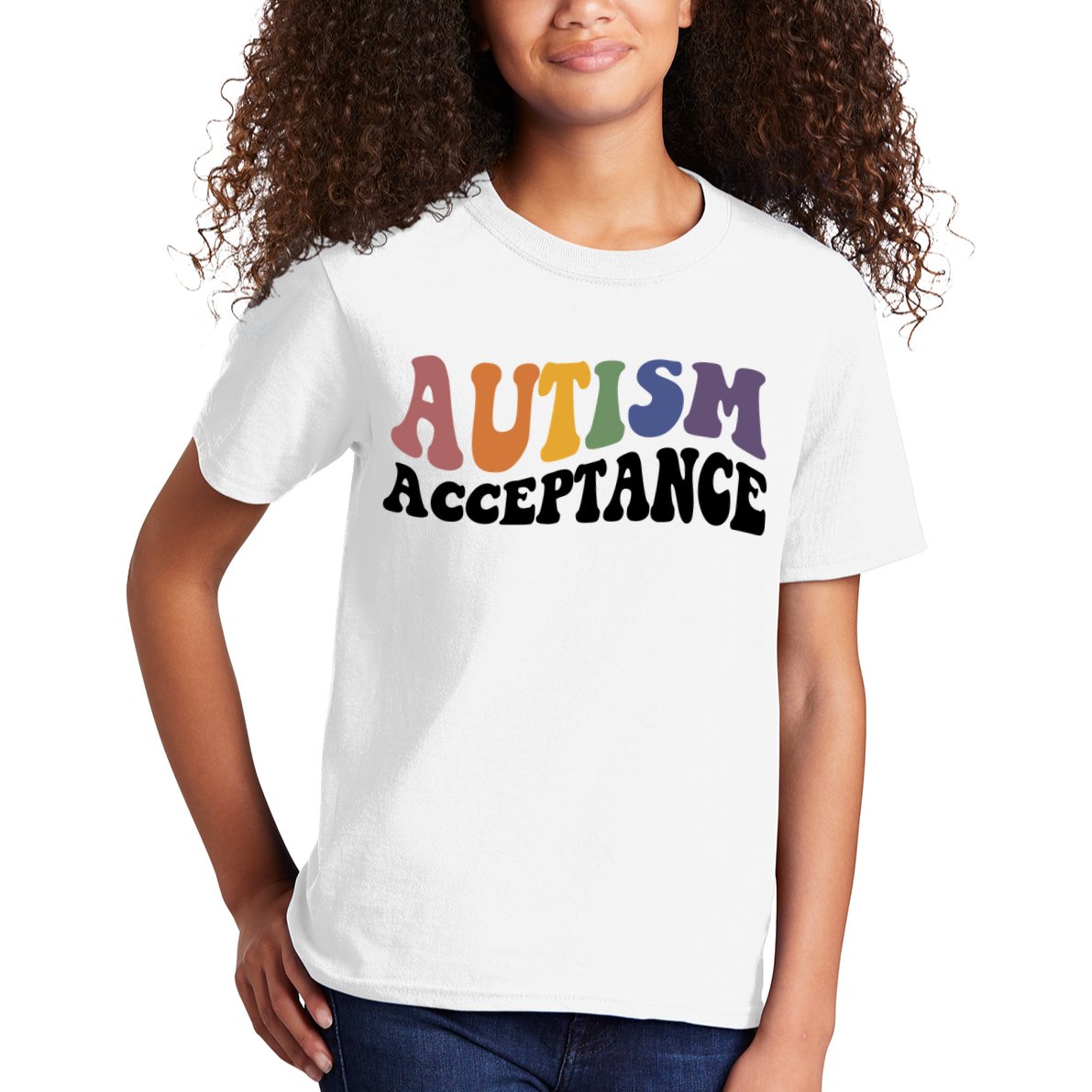 Autism Awareness Acceptance Retro Kids T-Shirt