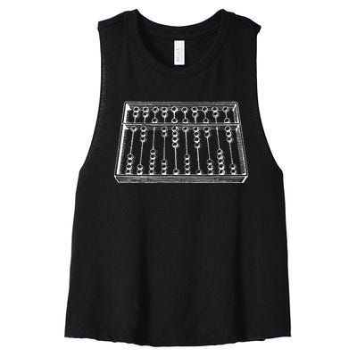 Abacus Accountant Women's Racerback Cropped Tank