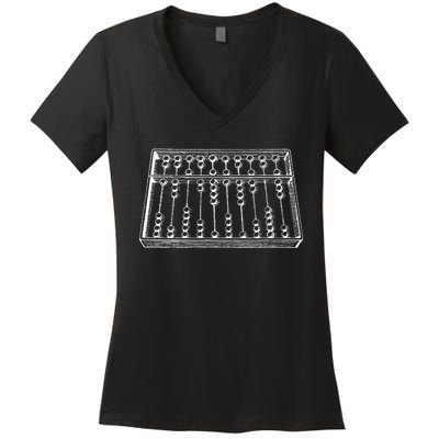 Abacus Accountant Women's V-Neck T-Shirt