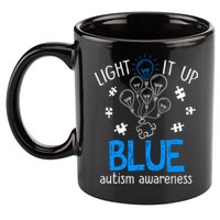 Autism Awareness Autism Support Men 11oz C Handle Ceramic Mug
