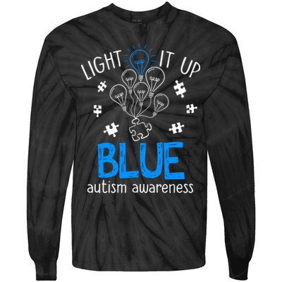 Autism Awareness Autism Support Men Tie-Dye Long Sleeve Shirt