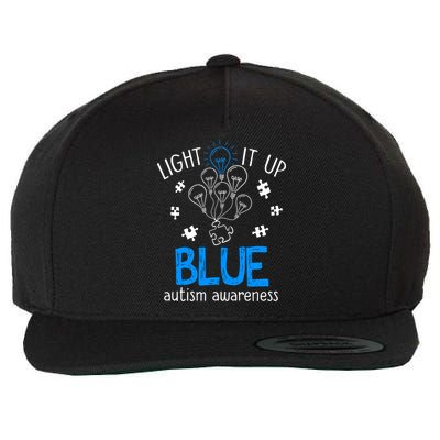 Autism Awareness Autism Support Men Wool Snapback Cap