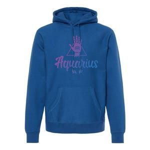 Aquarius Af / Aquarius Birthday Month Astrology And Zodiac Gift Premium Hoodie