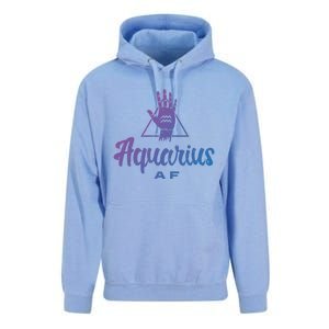 Aquarius Af / Aquarius Birthday Month Astrology And Zodiac Gift Unisex Surf Hoodie