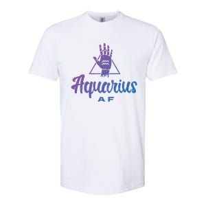 Aquarius Af / Aquarius Birthday Month Astrology And Zodiac Gift Softstyle CVC T-Shirt