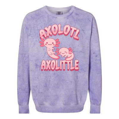 Axolotl Axolittle Colorblast Crewneck Sweatshirt