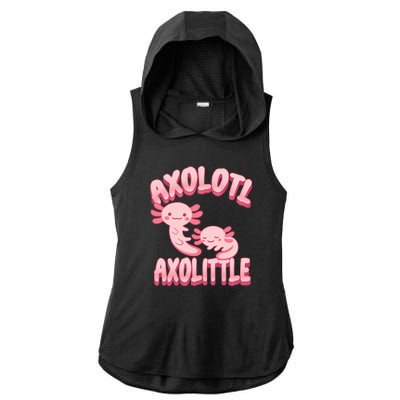 Axolotl Axolittle Ladies PosiCharge Tri-Blend Wicking Draft Hoodie Tank