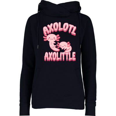 Axolotl Axolittle Womens Funnel Neck Pullover Hood