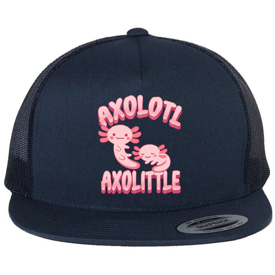 Axolotl Axolittle Flat Bill Trucker Hat