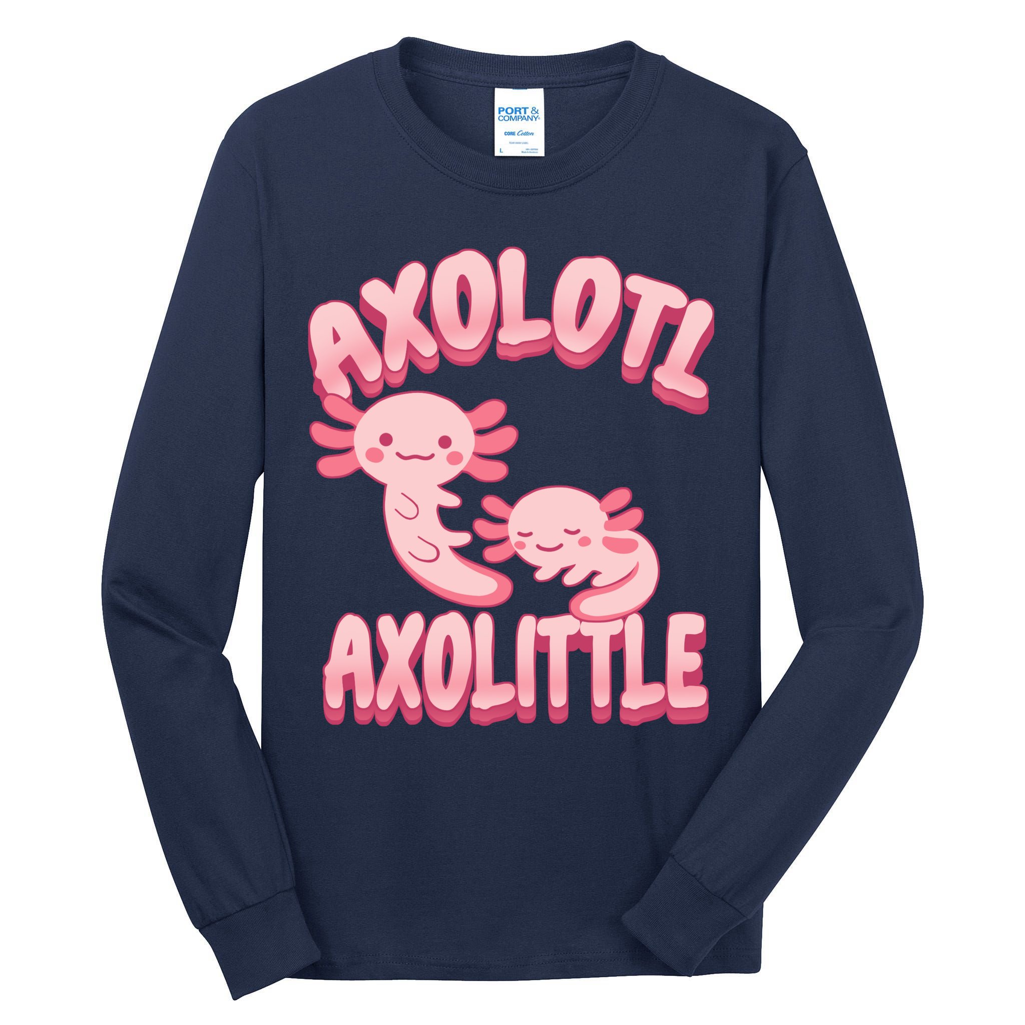 Axolotl Axolittle Tall Long Sleeve T-Shirt