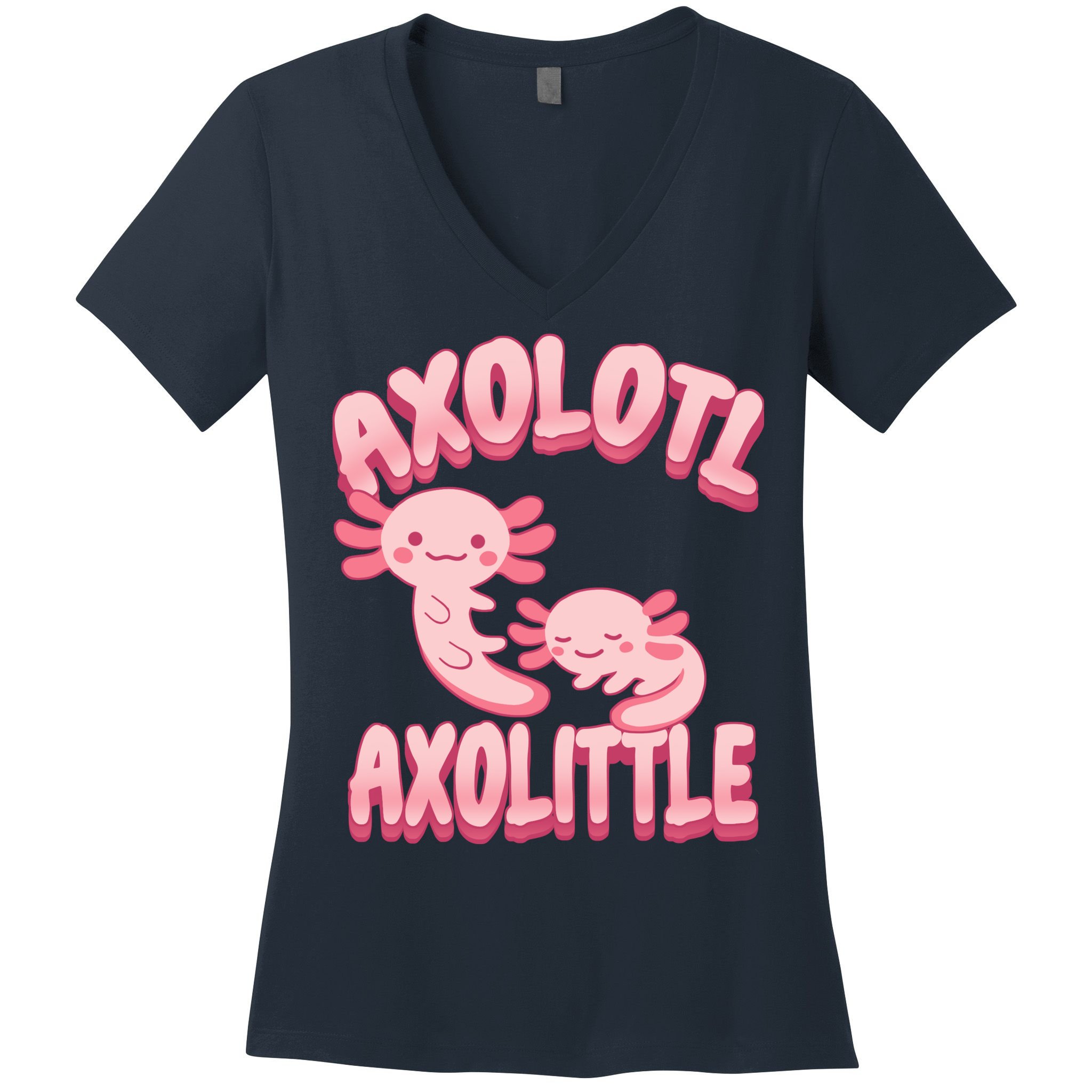 Axolotl Axolittle Women's V-Neck T-Shirt