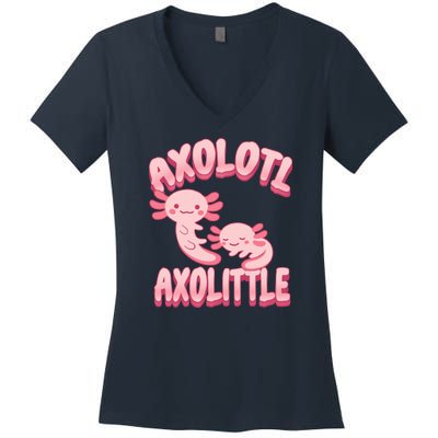 Axolotl Axolittle Women's V-Neck T-Shirt