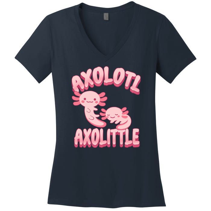 Axolotl Axolittle Women's V-Neck T-Shirt