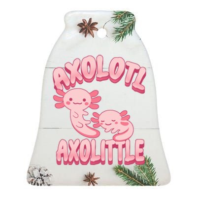 Axolotl Axolittle Ceramic Bell Ornament